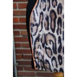 Jurk zwart leopard Jane Norman London mt 14