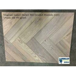 Visgraat Lamel Parket Wit Geolied Rustiek 3301 Apeldoorn
