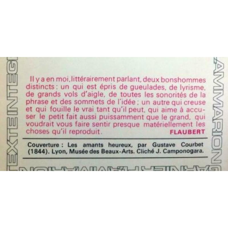 Gustave Flaubert - L'éducation sentimentale (Ex.1) (FRANSTAL