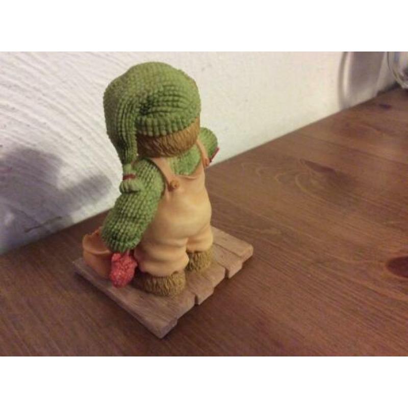 Cherished teddies "Herbert" klaar voor de winter. beschadigd