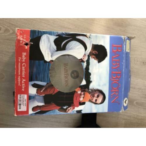 Nette draagzak baby - BabyBjörn Carrier Active rood/zwart