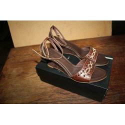 Lea Foscati vlot leren sandalen mt 40 SUPERKOOPJE