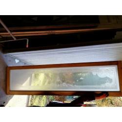 243br x 64h Grenen raam met prachtig geetst glas