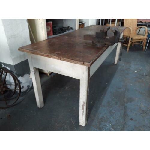 Vintage/industriële werktafel