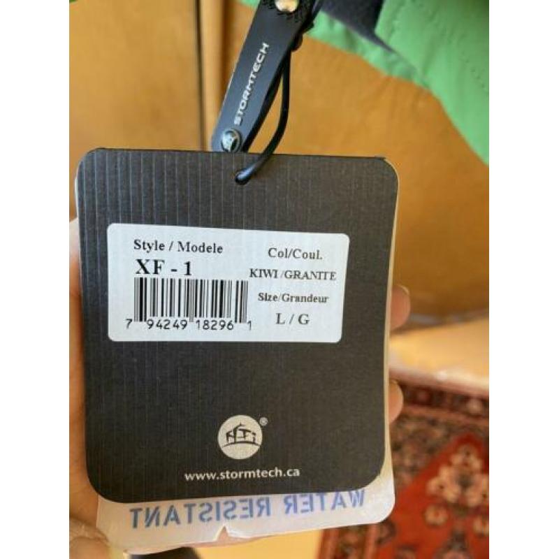 Stormtech windjack maat L 52 waterdicht groen