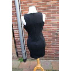 Jurk zwart leopard Jane Norman London mt 14