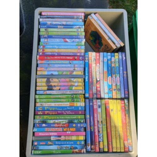 Krat vol dvd's voor kinderen per stuk of als partij te koop
