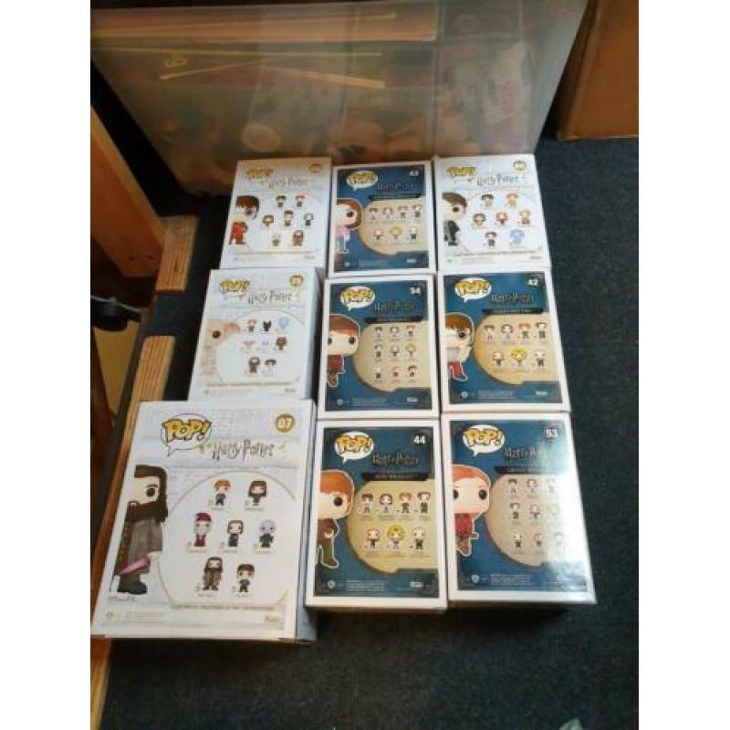 grote Harry potter funko pop set 9x