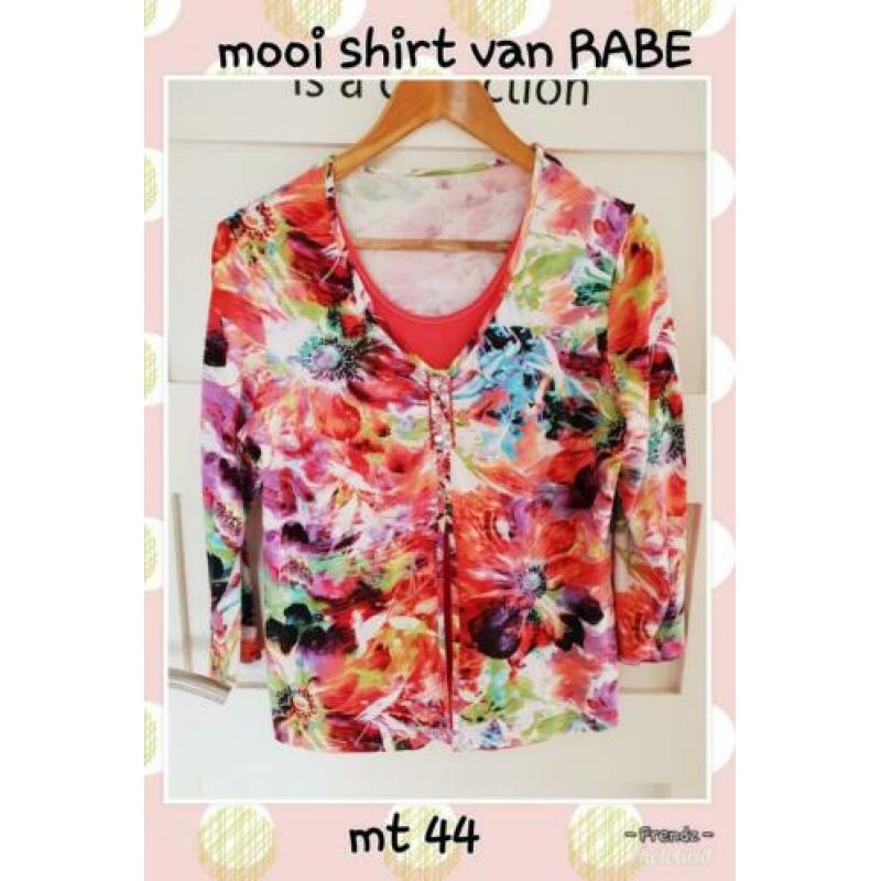 Mooi voorjaars shirt 44 RABE 3/4 mouw