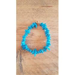 Vintage turqueniet ketting en armband. Romy Boomsma stijl