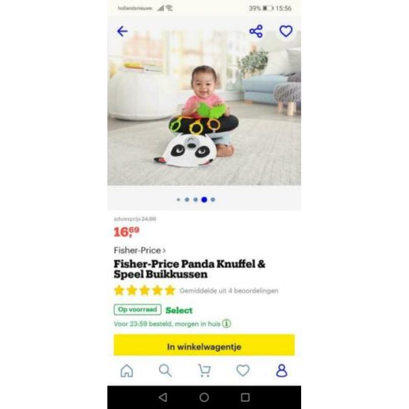 Fisher price lay and sit kussen.