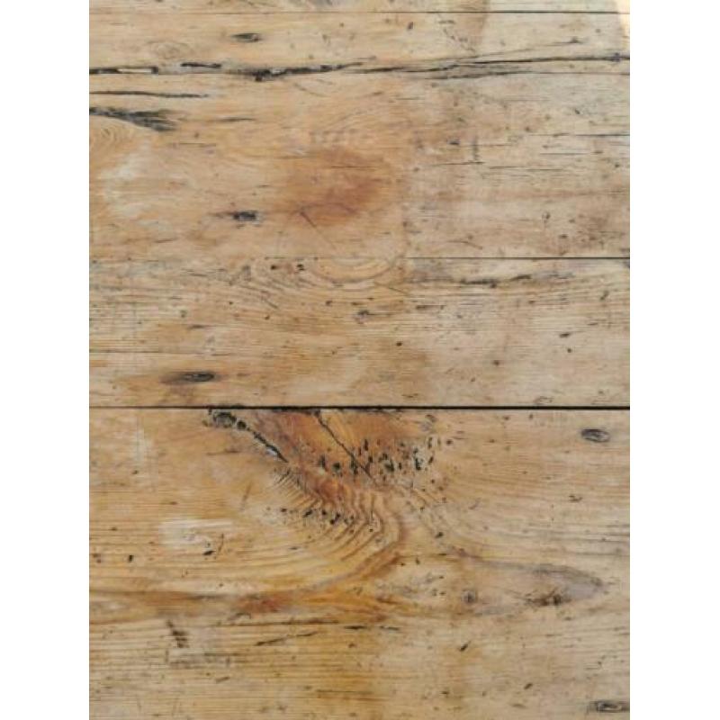 Antieke Engelse grenen houten eettafel 120 x 80 x 78