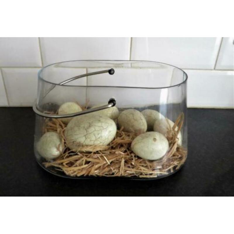 Eiermand Glas met Paaseieren (van Toonbank Melkboer)'