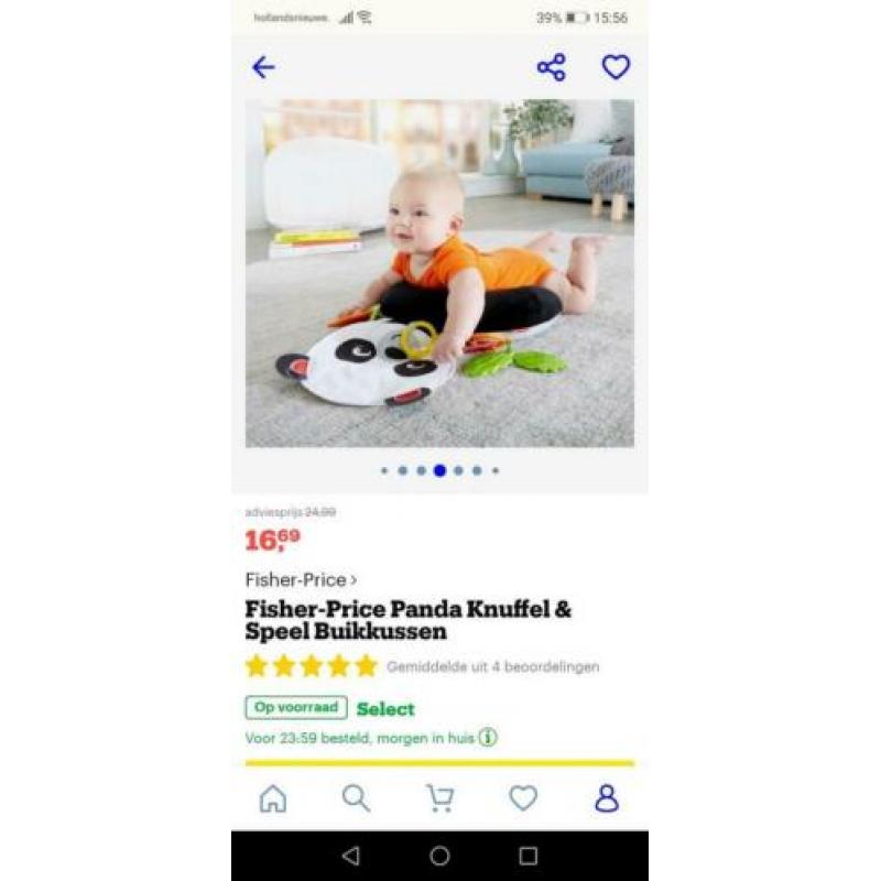Fisher price lay and sit kussen.