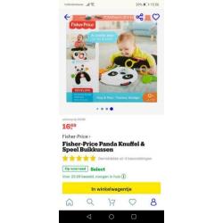 Fisher price lay and sit kussen.
