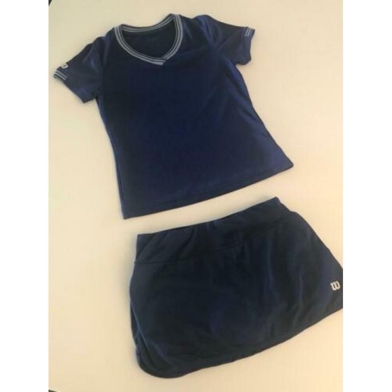 Tennis kleding meisje maat 140 Wilson blauw