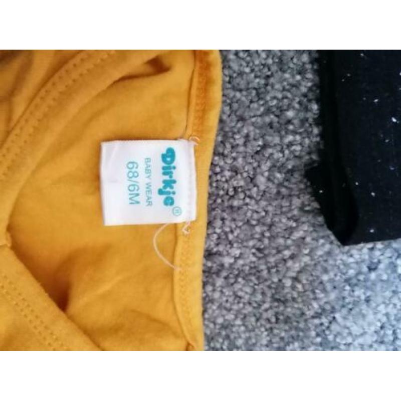 9 longsleeves maat 68 babyface dirkje name it ZGAN