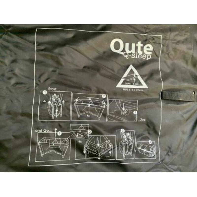 Qute campingbedje met Prenatal matras