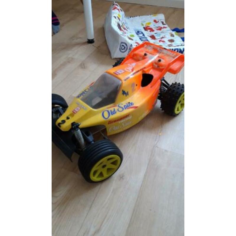 Retro buggy 1:8 plus kistvol onderdelen voor de knutselaar