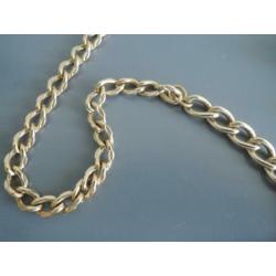 Lange vintage ketting in goudkleur