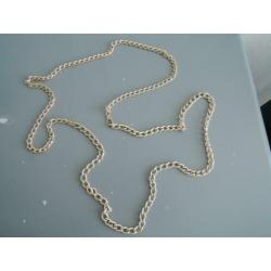 Lange vintage ketting in goudkleur