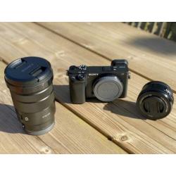 Sony A6400 + 16-50 mm + 18-105 mm + extra verzekering