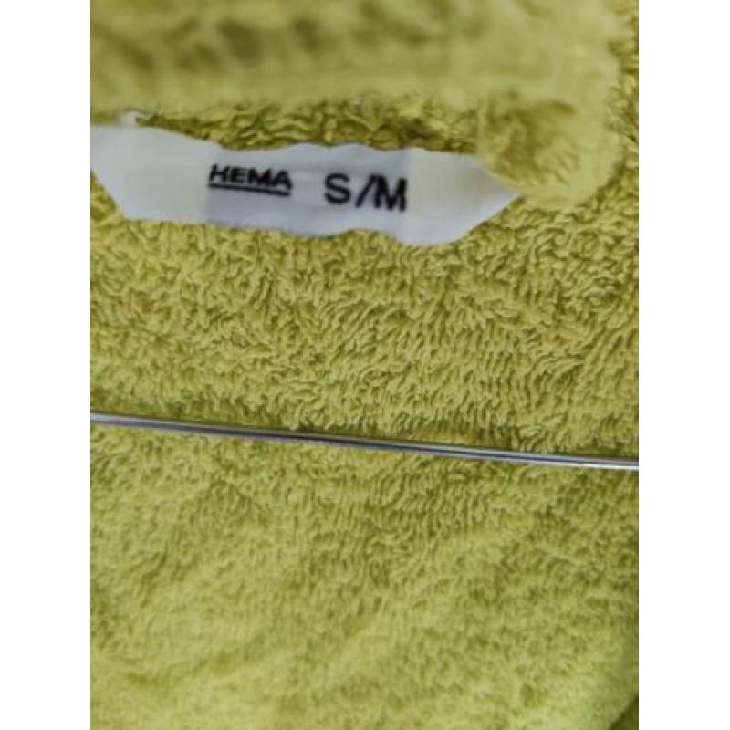 Hema ochtendjas badjas dames groen S M nieuw