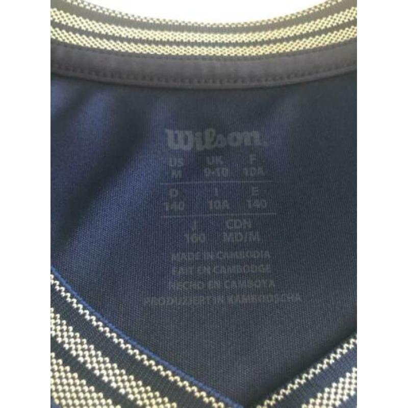 Tennis kleding meisje maat 140 Wilson blauw