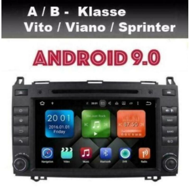 Mercedes A Klasse W169 B Klasse W245 navigatie android 9 dab
