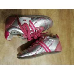 Baby bunnies-zilver/roze/wit-maat 18
