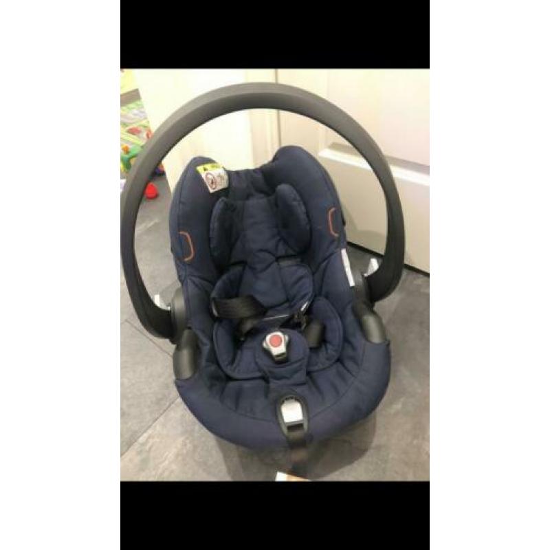 Stokke kinderwagen x ploeg V6 blauw