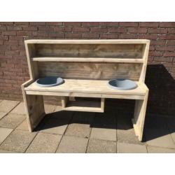 Modderkeuken keukentje zandbak keukentje