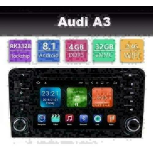 Audi A4 A3 navigatie radio wifi android 8.1 carplay dab+ dvd