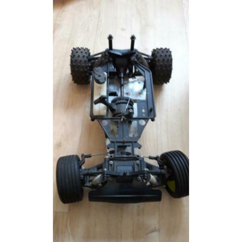 Retro buggy 1:8 plus kistvol onderdelen voor de knutselaar