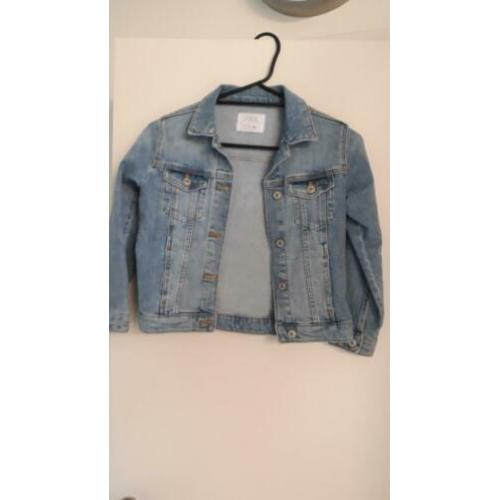 Meisjesspijkerjasje van Zara maat 128