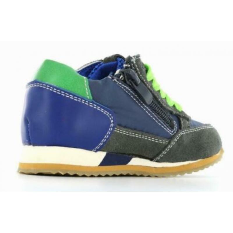 SHOESME maat 34 veter/rits blauw/grijs - gratis verzenden