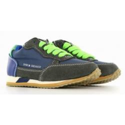 SHOESME maat 34 veter/rits blauw/grijs - gratis verzenden
