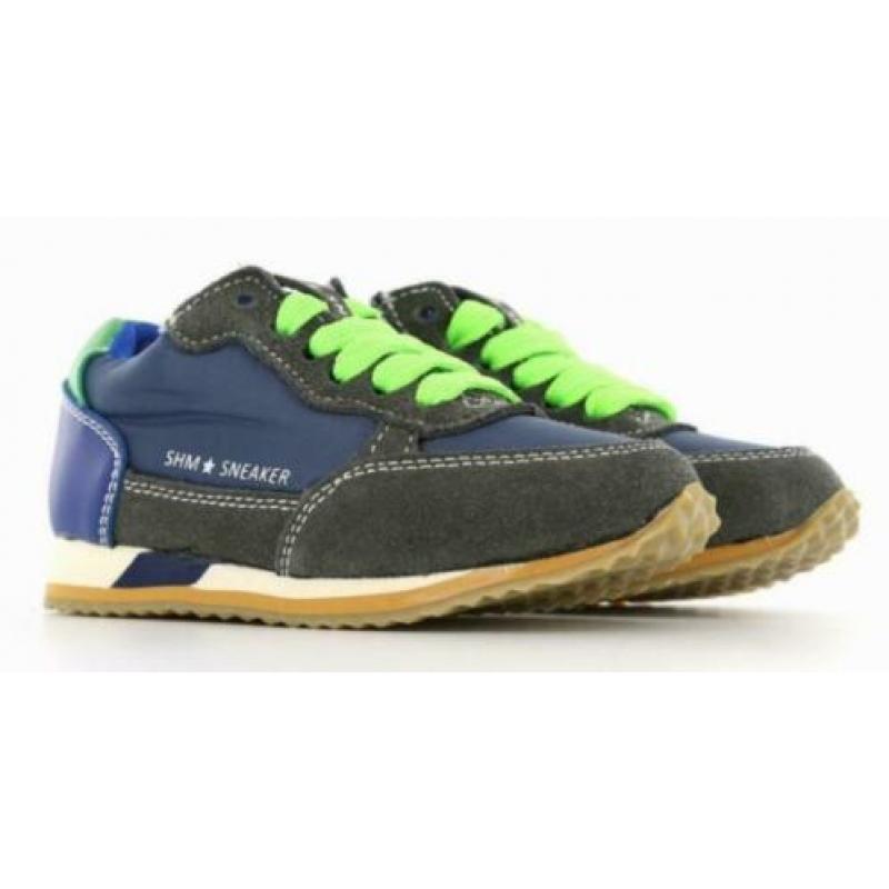 SHOESME maat 34 veter/rits blauw/grijs - gratis verzenden