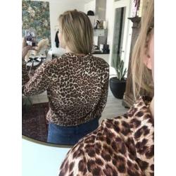 Tijgerprint blouse Samsoe & Samsoe maat L als nieuw