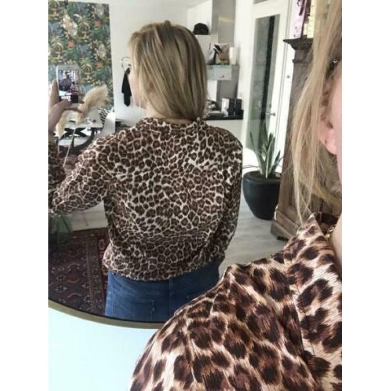 Tijgerprint blouse Samsoe & Samsoe maat L als nieuw