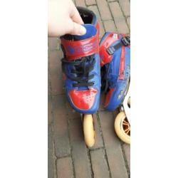 Mooie bont skeelers maat 40 blauw/rood