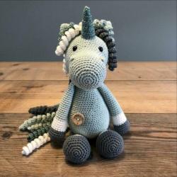Gehaakte Unicorn Mint Groen