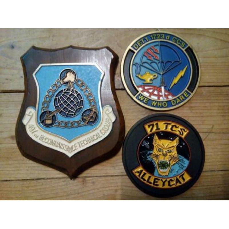 3 wapenschildjes US Airforce
