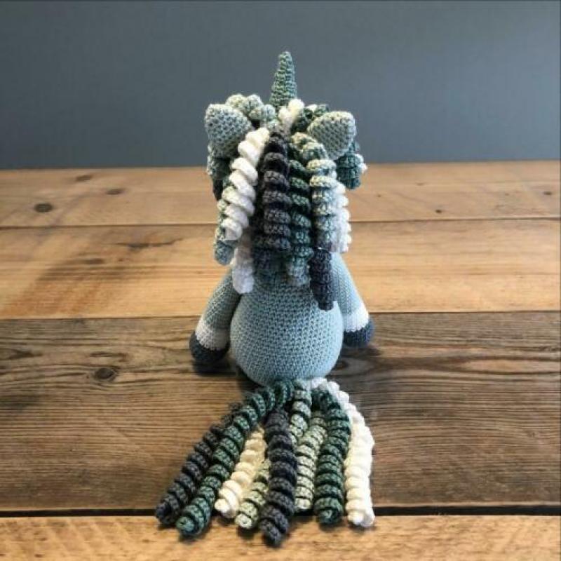 Gehaakte Unicorn Mint Groen