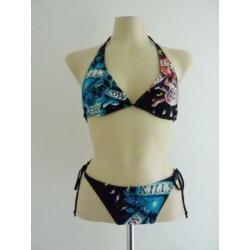 Halterbikini met steentjes van Ed Hardy by Christian Audiger