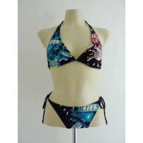 Halterbikini met steentjes van Ed Hardy by Christian Audiger
