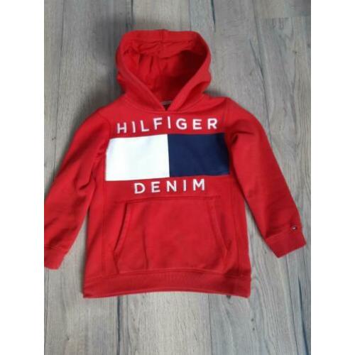 Tommy hilfiger hoody mt M als 140 rode trui tommy denim
