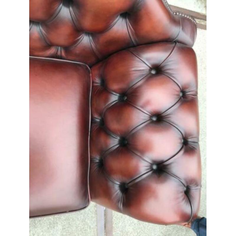 Engelse Chesterfield chaise longue