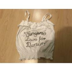 Vingino top wit maat 6/116 zgan