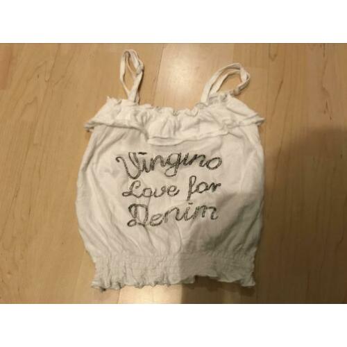 Vingino top wit maat 6/116 zgan
